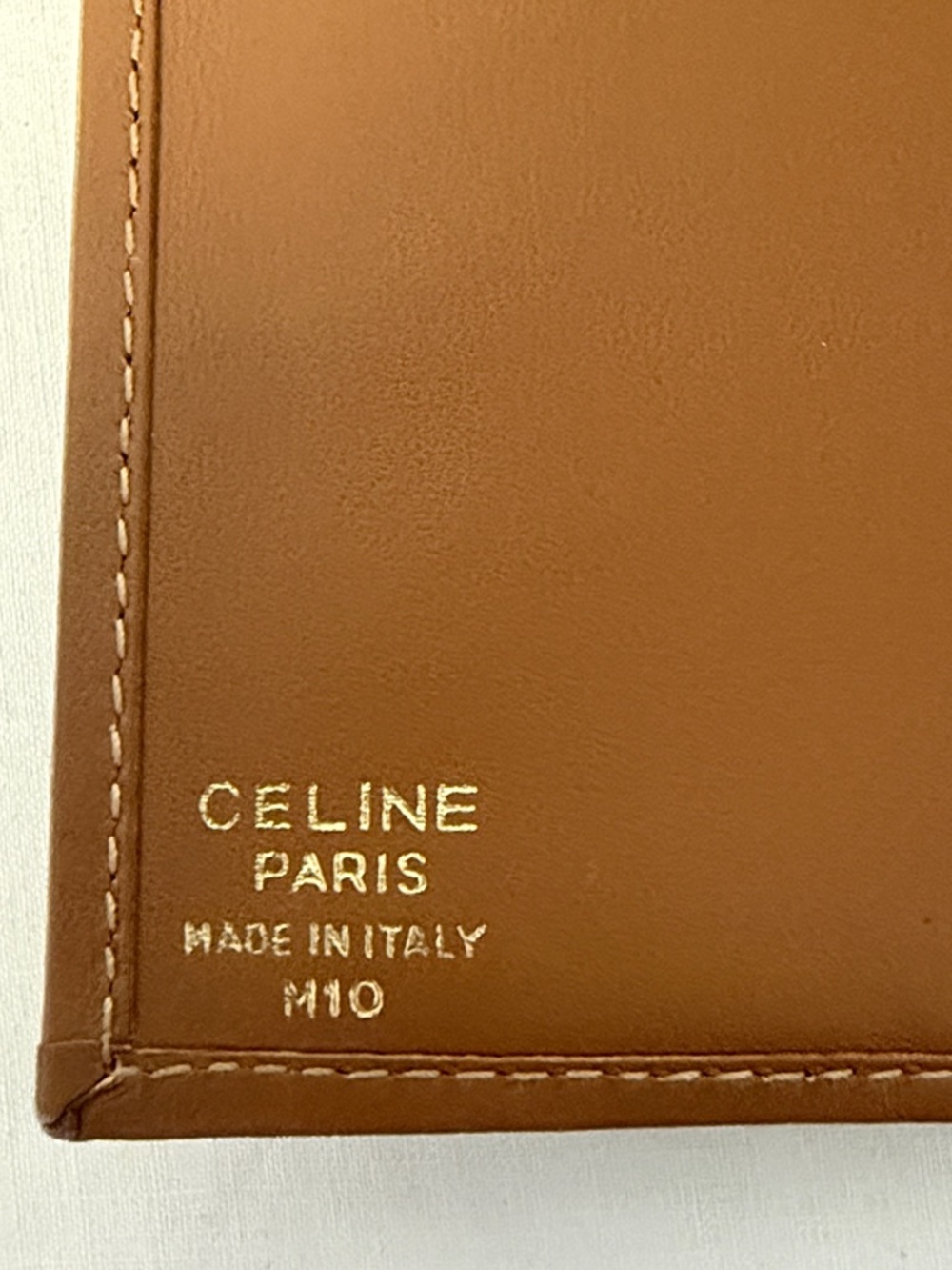 CELINE Macadam Canvas Long Bifold Wallet Beige Italy - Picture 8 of 9